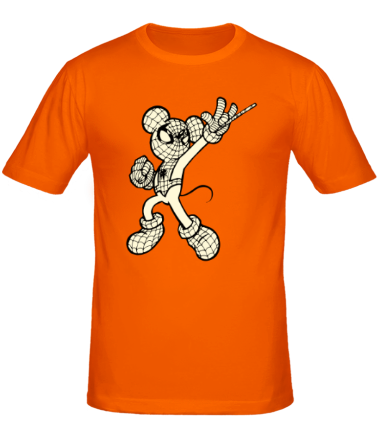 Мужская футболка Микки Маус с паутиной