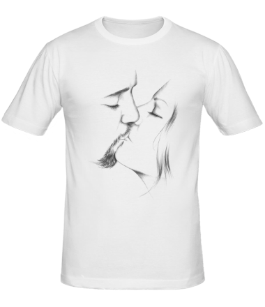 Мужская футболка A kiss for my love