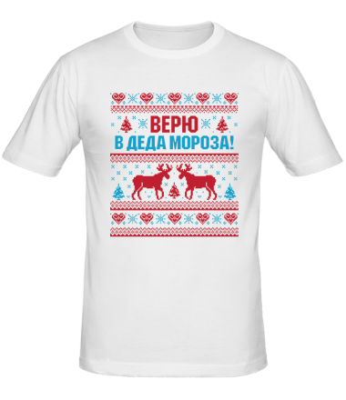 Мужская футболка Верю в деда мороза