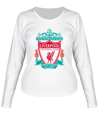 Женская футболка длинный рукав Liverpool