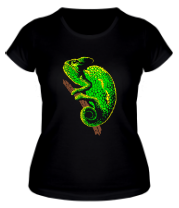 Женская футболка Древесный Хамелеон