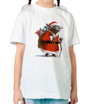 Детская футболка Санта Йода фото