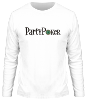 Мужская футболка длинный рукав Party poker фото