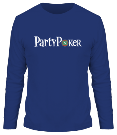 Мужская футболка длинный рукав Party poker