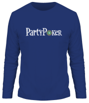 Мужская футболка длинный рукав Party poker фото