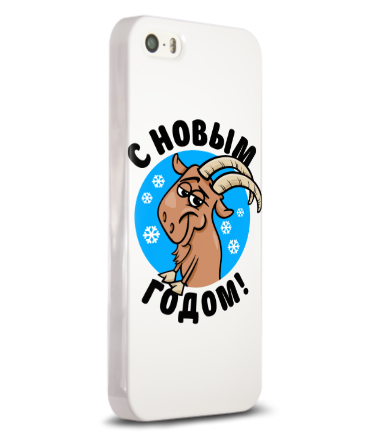 Чехол для iPhone Новоогодний козлик