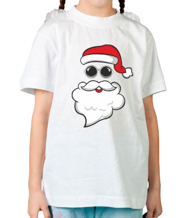 Детская футболка Санта хипстер