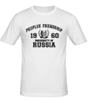 Мужская футболка РУДН Российский университет дружбы народов фото
