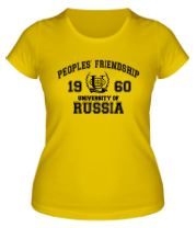 Женская футболка РУДН Российский университет дружбы народов