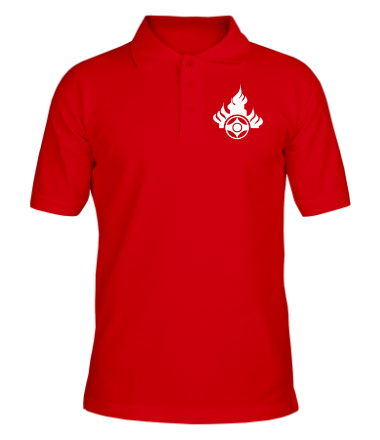 Мужская футболка поло Эмблема Российской Национальной Федерации Ояма Киокушинкай Каратэ-до