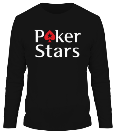 Мужская футболка длинный рукав Poker Stars