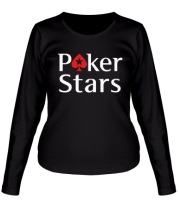 Женская футболка длинный рукав Poker Stars фото