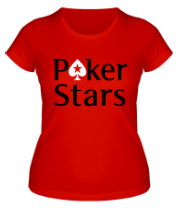 Женская футболка Poker Stars фото