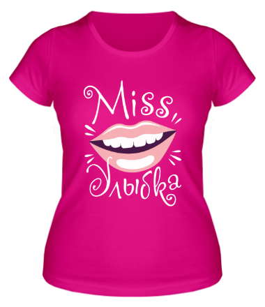 Женская футболка Мисс улыбка 