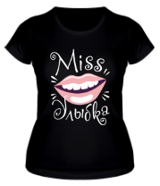 Женская футболка Мисс улыбка  фото
