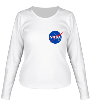 Женская футболка длинный рукав NASA
