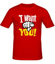 Мужская футболка I want you!  фото