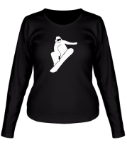 Женская футболка длинный рукав Snowboard фото