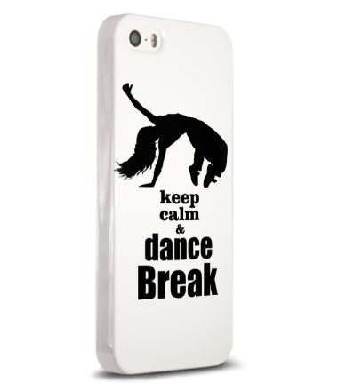 Чехол для iPhone Keep_calm & dance break woman