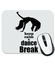 Коврик для мыши Keep_calm & dance break woman фото