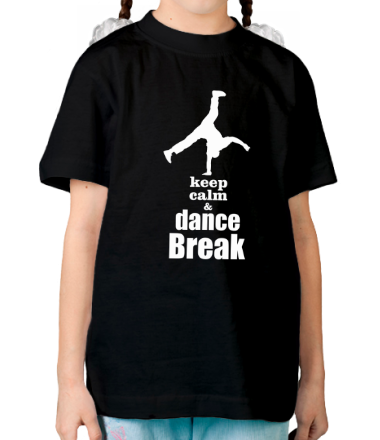 Детская футболка Keep_calm & dance break man