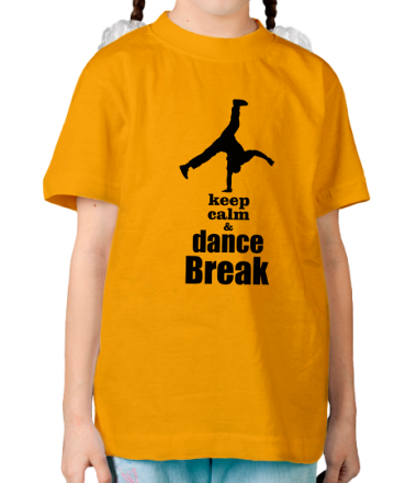 Детская футболка Keep_calm & dance break man