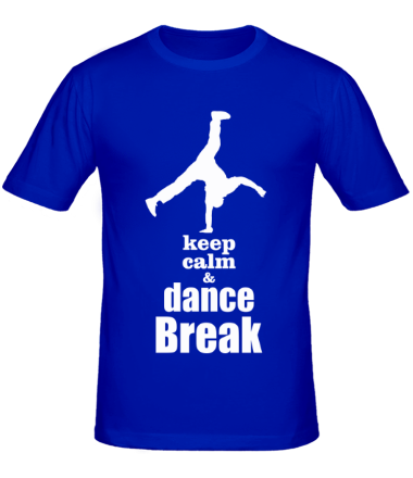 Мужская футболка Keep_calm & dance break man