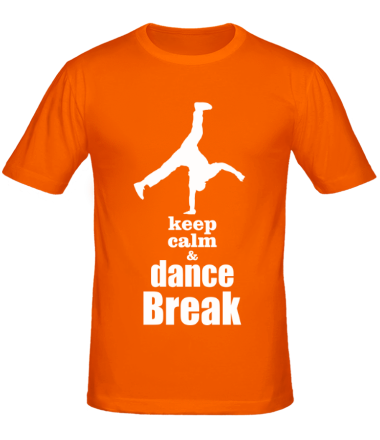 Мужская футболка Keep_calm & dance break man