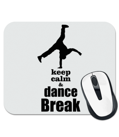 Коврик для мыши Keep_calm & dance break man