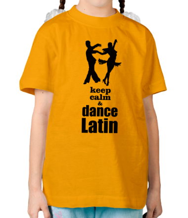 Детская футболка Keep calm & dance latin