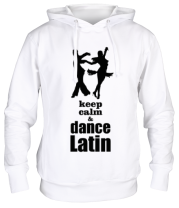 Толстовка худи Keep calm & dance latin
