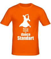 Мужская футболка Keep_calm dance standart фото