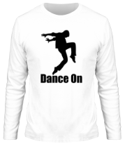 Мужская футболка длинный рукав Dance On фото