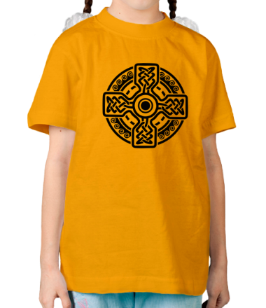 Детская футболка Кельтский круг с крестом