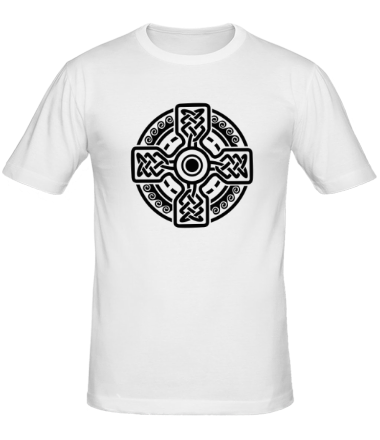Мужская футболка Кельтский круг с крестом