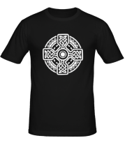 Мужская футболка Кельтский круг с крестом фото