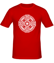 Мужская футболка Кельтский круг с крестом фото