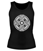 Женская майка борцовка Кельтский круг с крестом