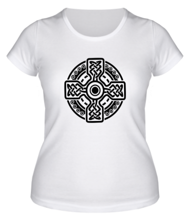 Женская футболка Кельтский круг с крестом