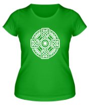 Женская футболка Кельтский круг с крестом фото