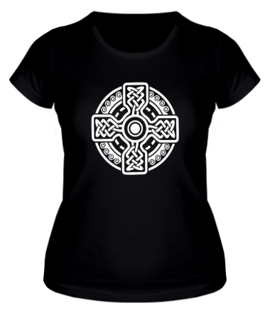 Женская футболка Кельтский круг с крестом