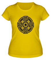 Женская футболка Кельтский круг с крестом фото
