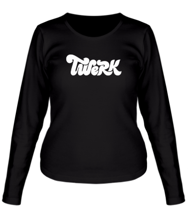 Женская футболка длинный рукав Twerk