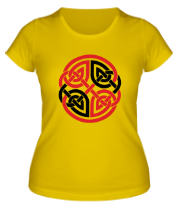 Женская футболка Двойной кельтский узор фото