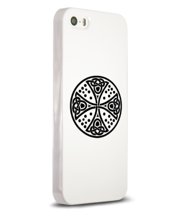 Чехол для iPhone Кельтский дизайн с крестом.