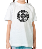 Детская футболка Кельтский дизайн с крестом. фото