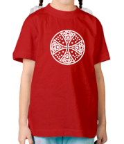 Детская футболка Кельтский дизайн с крестом. фото
