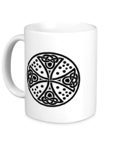 Кружка Кельтский дизайн с крестом. фото