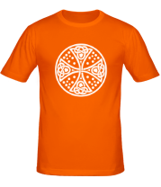 Мужская футболка Кельтский дизайн с крестом. фото