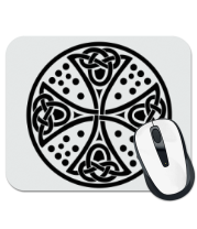 Коврик для мыши Кельтский дизайн с крестом. фото